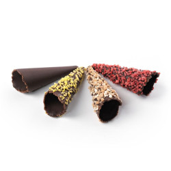 MINI CONO SURTIDO CACAO CROCANTI 4 VAR. (DIS590) 1/180un.